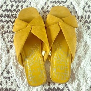 Yellow sandals